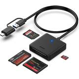 Card reader usb c BENFEI Minneskortläsare, 4-i-1 USB USB-C till SD Micro SD MS CF-kortläsaradapter