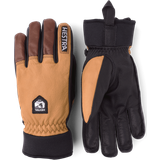 Hestra Army Leather Wool Terry 5 Finger Gloves - Grey/Black