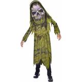 Grön - Zombies Maskeradkläder Amscan Children's Costume Swamp Zombie Big Head