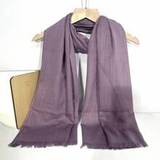 Lila Halsdukar & Sjalar Shein Fashionable All-match Solid Color Scarf Shawl Short Tassel Scarf For Women