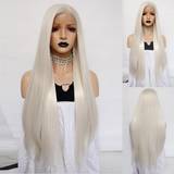 Löshår & Peruker Shein 13*1 T-Part Lace Front Long Straight Synthetic Wig