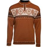 Dale of Norway Blyfjell Men's Knit Sweater - Copper Offwhite Coffee Redrose