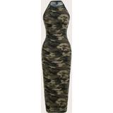 Kamouflage Klänningar Shein Camo Print Slip Dress