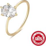 Med lås Ringar Shein 1PC s925 Silver Luxry Ring For Woman Wedding Jewelry Fine Ring