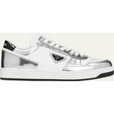Prada Herr Skor Prada Downtown Leather Sneakers White