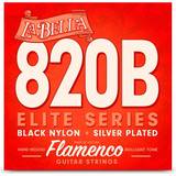 La Bella Flamenco 820 B, strängar för klassisk gitarr, svart nylon/silver