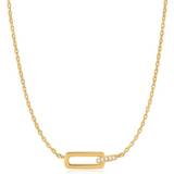 Ania Haie Glam Interlock Necklace - Gold/Transparent