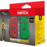 Steelplay Spelkontrollattrapper Steelplay Twin Pads till Nintendo Switch - Röd &
