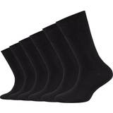 Camano Kid's Socks with Soft Edge 6-pack - Black
