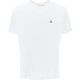 Vivienne Westwood Herr Kläder Vivienne Westwood White Classic T-Shirt 213-J001M-A401GO