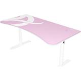 Arozzi Arena Fratello Gaming Desk - White Pink