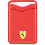 Ferrari Plånboksfodral Ferrari Magsafe Korthållare Läder 2023 Collection Röd