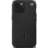 Speck Gröna Mobiltillbehör Speck iPhone 15 Case-Presidio2 Grip-ClickLock-MagSafe-6.1 Inch Phone Case-Black/Slate Grey/White
