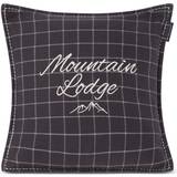 Lexington Mountain Lodge Organic Flannel Kuddöverdrag Grå (50x50cm)