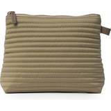 Beige Väskor Ceannis Cosmetic M Taupe Soft Quilted Stripes