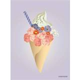 Vissevasse Posters Vissevasse Ice Cream Flower A7 Poster