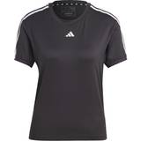 Adidas Dam - Långa kjolar - Polyester T-shirts adidas AEROREADY Train Essentials 3-Stripes T-Shirt Black