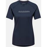 Mammut Dam T-shirts Mammut Selun Logo FL T-shirt Dam blå 2023 T-shirts för Träning