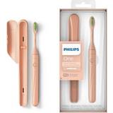 Philips Sonic Eltandborstar & Irrigatorer Philips elektrische Zahnbürste mit USB-Ladung, Silber, HY1200/05, Pink