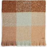 Ted Baker Accessoarer Ted Baker Womens Camel Chelie Checked Logo-patch Scarf