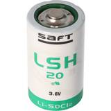Saft Batterier Batterier & Laddbart Saft – Battery Litium 3,6 V 13 Ah LSH20 D-storlek – LSH 20 – fils anslutning 4,5 mm