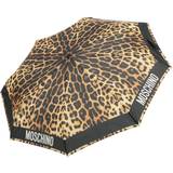 Moschino Paraplyer Moschino Openclose Leopard Umbrella Black