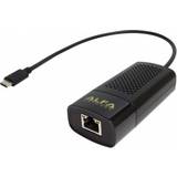 Alfa Nätverkskort Alfa Network USB Ethernet Adapter AUE2500C USB-C 3.1 till RJ45