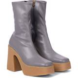 Stella McCartney Kängor & Boots Stella McCartney Chunky Platform Ankle Boots, Woman, Grey