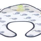 Lässig Blåa Nappar & Bitleksaker Lässig Spädbarn haklapp samlingsskydd vattentätt kardborrband/lätt Bib, litet vatten val