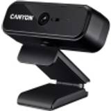 Canyon Webbkameror Canyon USB-webbkamera med mikrofon Hd 720p/30fps webbkamera av kvalitet för TV/Pc/laptop/surfplattor HD-ljuskorrigering 5 lager lins för Skype, Zoom, Facetime, Hangouts