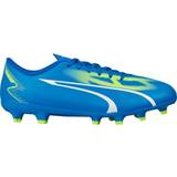 Polyurethane Sportskor Puma Youth Ultra Play FG/AG Football Boots - Ultra Blue/ White/Pro Green