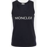 Moncler Dam T-shirts & Linnen Moncler Topp Logo Sleeveless Tank Navy