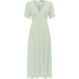 10 - Blommiga - Midiklänningar French Connection Stacie Daisy Drape Midi Dress - Forget Me Not Multi