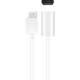 Qnect DisplayPort 1.4 male-HDMI 0.2m