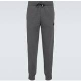Moncler Gråa - Herr Byxor & Shorts Moncler Cotton-blend sweatpants grey
