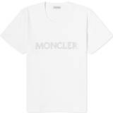 Moncler Dam - Rundringad Överdelar Moncler White Crystal T-Shirt White