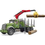 Leksaksfordon timmerbil leksaker Bruder Granite Timber Truck with Loading Crane 02824