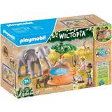 Elefanter - Plastleksaker Lekset Playmobil Elephant at The Waterhole 71294