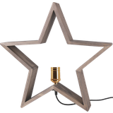Inbyggd strömbrytare Julstjärnor Star Trading Lysekil Brown Julstjärna 48cm