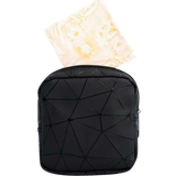 Shein Necessärer Shein Geometric Pattern Storage Bag - Black