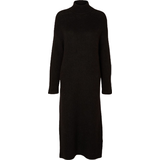 Merinoull Klänningar Selected Maline Long Sleeve Knit Dress - Black