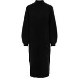 Dam - Midiklänningar - Ull Y.A.S Balis Knitted Dress - Black
