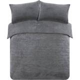Sängkläder Brentfords Teddy Fleece Påslakan Grå (200x135cm)