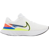 Nike Nylon Sportskor Nike React Infinity Run Flyknit 3 Premium M - White/Black/Fluorescent Yellow/Racer Blue/Bright Crimson