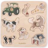Djur Knoppussel Filibabba The Farm Wooden Puzzle 8 Pieces