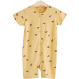 Gula Nattplagg Lindex Baby Pyjamas with Humlor - Light Dusty Yellow