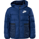 Nike Ytterkläder Barnkläder Nike Big Kid's Sportswear Therma-FIT Down Fill Jacket - Blue Void/Midnight Navy/White (DD8697-492)