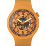 Swatch Hesalit (Akryl) - Unisex Armbandsur Swatch Fresh Orange (SB01O101)