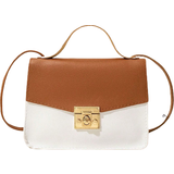 Shein Handväskor Shein Mini Two Tone Twist Lock Flap Square Bag Fashion