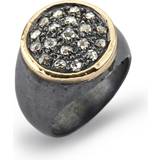 By Birdie Topka Signet Sterling Sølv Ring med Karat Guld Og 1,05 Carat Diamanter